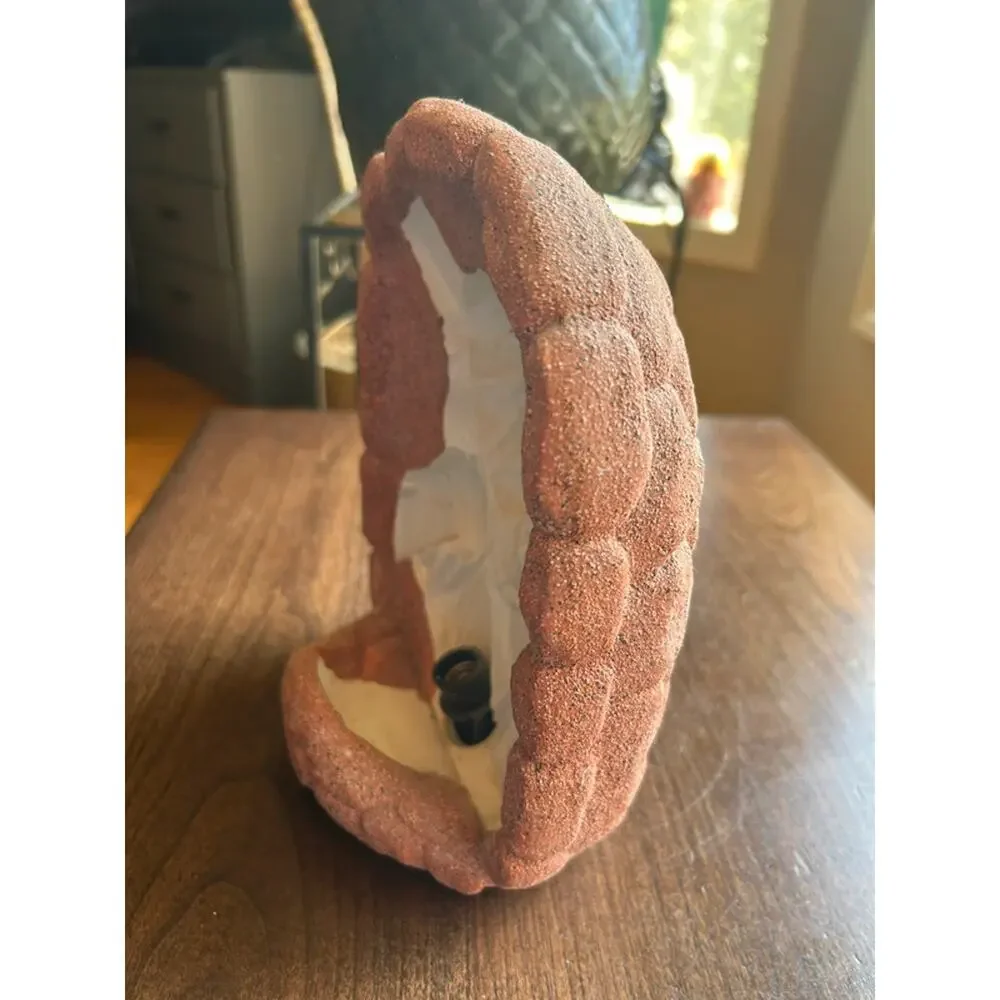 vintage Jesus Cross ceramic hologram night light lamp